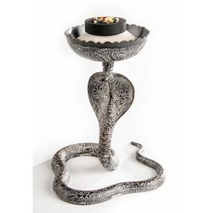 Fabriqué à la main nouveau Design grande taille en métal brûleur d'encens couleur argent fini parfait élégant accessoire de table décor à la maison utilisation - Product Image 1