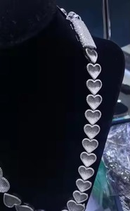 Nouveau concepteur à la mode Mossanite diamant chaîne cubaine hommes mode deux tons or Rose Hip Hop collier pour les cadeaux de mariage en Inde - Product Image 4