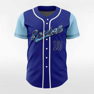 Uniforme de Béisbol Transpirable con Estampado por Sublimación Personalizado Nuevo 2025, Conjuntos de Jersey para Hombre Adulto, OEM de Alta Calidad, 100% Poliéster, Cuello en V - Product Image 1