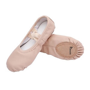 Unisex Leather Ballet Shoes Soft Flexible Sole Dance Shoes Genuine Leather Comfortable Lightweight Ballet Practice Footwear - Product Image 2