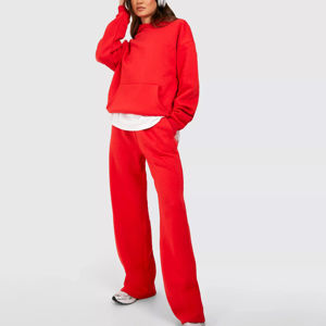 Offre spéciale Survêtement grande taille pour femmes Séchage rapide de haute qualité Conception personnalisée Motif solide Service OEM Survêtement grande taille - Product Image 4