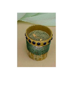 Votive en verre de mosaïque de verre pur en métal décoratif de première classe - Product Image 1