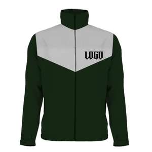 Chaqueta cortavientos a prueba de viento impermeable poliéster chaqueta al aire libre para hombres cuello alto diseño personalizado Haga su logotipo - Product Image 3