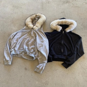 Sudadera con capucha de diseñador personalizado para hombre de peso pesado 400 GSM chaqueta de invierno de patrón sólido de piel de algodón grueso cuadrado con cremallera Hoddie fabricado - Product Image 3