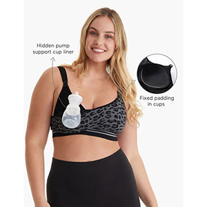 Perspective vente en gros soutien-gorge de maternité ajustable sans fil pour femmes, soutien-gorge de maintien du tire-lait multitâche et soutien-gorge d'allaitement OEM - Product Image 4
