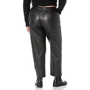 Pantalones de cuero puro para hombre, venta al por mayor, precio barato, pantalones de cuero con estampado de logotipo personalizado, material de alta calidad 100% hecho - Product Image 5