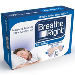 Bandes nasales Breathe Right Original, taille petite/moyenne, paquet de 30 - Product Image 1