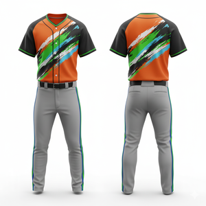Nuevo Diseño 2026 Uniforme de Béisbol de Malla Ligero de Secado Rápido Sublimado Jersey con Cuello en V Pantalón Nombre del Equipo Personalizado Venta al por Mayor - Product Image 5