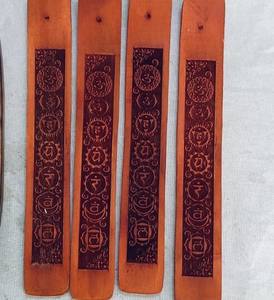 Varillas de incienso de bambú natural hechas a mano de primera calidad, soporte plano y recogedor de cenizas, calidad India artesanal, precio de fábrica, modelo No- 14 - Product Image 1