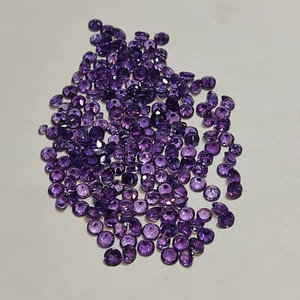Natural 2,5mm redondo brillante corte facetado púrpura amatista piedras preciosas sueltas - Product Image 6