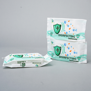 Kawaii, 1 paquete de 20 toallitas limpiadoras húmedas ecológicas con aroma a hierba de limón, hojas suaves y convenientes para uso familiar y del bebé - Product Image 1