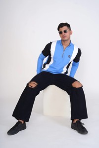 Nhà Sản Xuất Bốn Cách Co Giãn Mens Trang Phục Chính Thức Tập Thể Dục Thể Thao Mặc Thường Xuyên Phù Hợp Với Dệt Kim Polyester/Cotton T Á<span class=keywords><strong>o</strong></span> Sơ Mi Bán Sỉ - Product Image 5