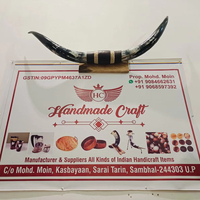Cornes de taureau décoratives faites à la main en corne de buffle, taureau monté en provenance d'Inde, en vente en gros au prix de gros par HAND MADE CRAFT Sale