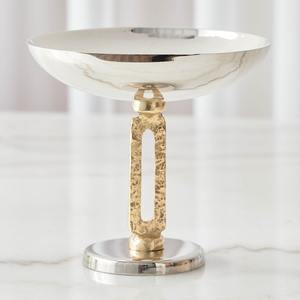 Bandejas para servir artesanales de Metal de lujo modernas personalizadas de primera calidad Opciones de color decorativas multifuncionales para bodas y Ramadán - Product Image 1