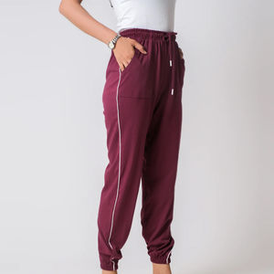 Pantalons évasés pour femmes de qualité supérieure, taille mi-haute, respirants, couleur unie, toile, nouvelle mode, décontracté, streetwear, vente chaude d'automne - Product Image 4