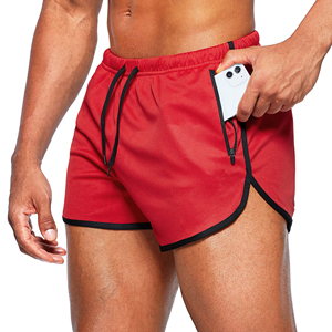 Oem 2025 Short de jogging au design personnalisé Short de jogging respirant pour homme avec poche pour téléphone pour logo personnalisé pour homme - Product Image 3