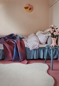 พรมขนสัตว์ทอมือคุณภาพสูงดีไซน์แบบหอยเชลล์ตัดพรมสีขาวกระดูกสำหรับตกแต่งบ้านห้องนั่งเล่นที่ทันสมัย - Product Image 5