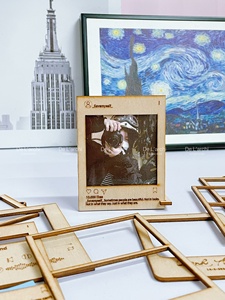 Bán Buôn Trong Suốt Hiển Thị dang dở Ép Hoa Khung Sáng Tạo Hai Mặt Cổ Điển Hình Ảnh Cổ Điển Gỗ Khung - Product Image 4