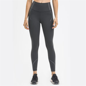 Leggings évasés taille haute Pantalon de yoga croisé avec contrôle du ventre Leggings de yoga imprimés à coutures respirantes et à séchage rapide - Product Image 4