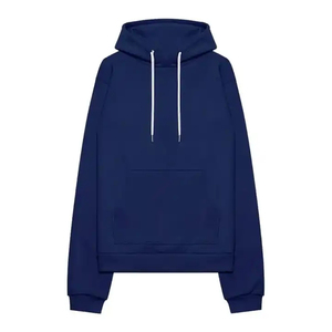 Wholesale Long Sleeve Pullover <b>Orange</b> Color Fashion Gym Polyester Sportswear Custom Loose Solid Color Street Wear <b>Hoodies</b> - Product Image 2