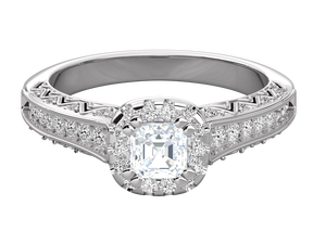 แหวนเพชรผู้หญิงแฟชั่น ทองคำขาว 14K เพชรเพาะเลี้ยงในห้องปฏิบัติการ แหวนหมั้น แหวนแต่งงาน รับรองโดย IGI แหวนใหม่เอี่ยมสำหรับเธอ - Product Image 5