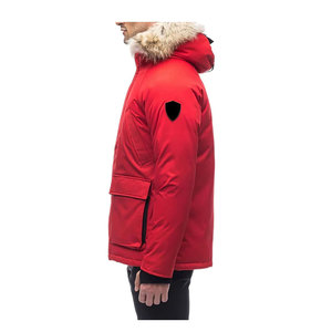 Chaqueta Parka de Alta Calidad para Hombre, Abrigo Largo Acolchado con Capucha, Chaqueta de Invierno para Exteriores, Chaqueta de Piel de Mapache Real Natural - Product Image 2