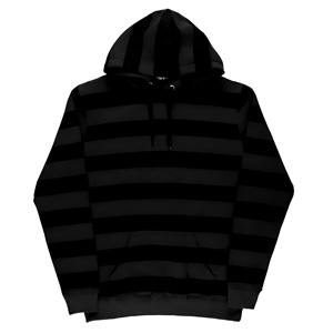 Sudadera con Capucha a Rayas para Hombre, Corte Regular, Tejida, Informal, con Bolsillo - Product Image 1