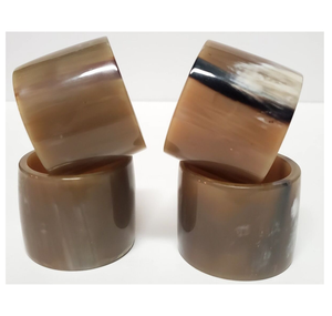 Rond de serviette en corne de buffle de haute qualité indien personnalisé moderne porte-mouchoirs grossiste anneaux de serviette - Product Image 5