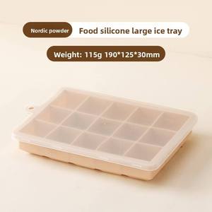 Molde de silicona para cubitos de hielo apilable, flexible, reutilizable, ecológico, con tapa, popular en internet, para el hogar - Product Image 6