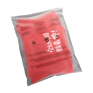 Bolsa de plástico esmerilado con cremallera impresa personalizada al por mayor embalaje de plástico transparente con cierre de cremallera para embalaje de piel - Product Image 2