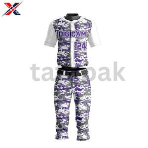 Meilleur prix de gros à la mode maillot de baseball imprimé par sublimation uniforme pour adultes - Product Image 6