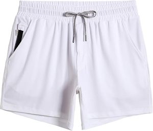 Shorts de sport pour hommes, personnalisables avec logo, séchage rapide, 5 pouces, pour la course, la natation, le basketball, la gym, en nylon, pour l'été - Product Image 1
