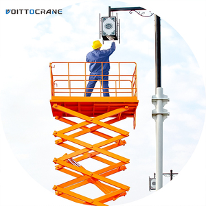 Platform Lift Gunting Hidrolik Bergerak <span class=keywords><strong>CE</strong></span> ISO 100kg 300kg 500kg 1000kg, Dapat Diderek, 4m 6m untuk Pekerjaan di Ketinggian - Product Image 4