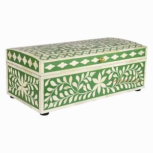 LAMETIERARTZ Boîtes décoratives indiennes faites à la main en nacre, Meilleure boîte de rangement pour bijoux, Organisateur en bois et os, Modèle LMA-H-1122 - Product Image 3