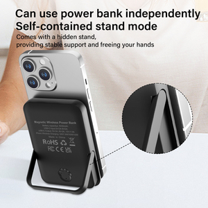 Đa Chức Năng 15W Sạc Không Dây Và Ngân Hàng Điện Điện Thoại Di Động Sạc <span class=keywords><strong>Dock</strong></span> Với Đồng Hồ Thông Minh Khung - Product Image 5