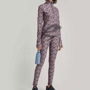 Custom Flower Printed Full Length Mid Waist Spandex/Polyester Workout <b>Leggings</b> for Women Gym Yoga Buttery Soft Durable Tights - Product Image 3