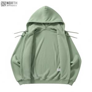 Sudaderas con capucha de calidad superior para mujer estilo coreano 70% algodón 30% poliéster reciclado medio Regular sudadera sudaderas con capucha de punto - Product Image 6