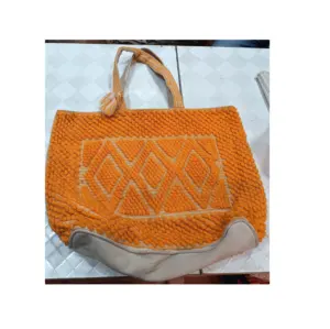 Handgemaakte Katoenen Draagtassen Exporteren Kwaliteit Lusstapel Dames Katoenen Tassen Voor Dagelijks Gebruik Shopping Scholing