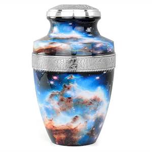 Urna de Metal Hecha a Mano para Cenizas, Estilo Decorativo, Artículos Funerarios al por Mayor, Urnas Conmemorativas de Cremación Hechas a Mano - Product Image 2