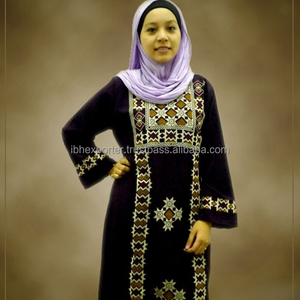 Indonesian Muslim Women Style Full Embroided Abaya Best Quality - Product Image 1
