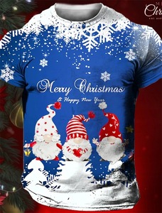 Camisetas navideñas informales a precio razonable Camiseta navideña Recién llegados Camiseta navideña más vendida para hombre - Product Image 4