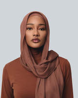Hijab en modal solide de qualité supérieure, doux, respirant, léger, logo personnalisé, marque privée, vente en gros, hijab pour femmes musulmanes