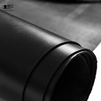 OEM |   Cuir de vachette premium biologique noir de jais première qualité, épais, naturel, véritable, grain litchi, pour artisanat DIY, chaussures, costumes, ceintures, meubles