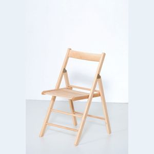 Premium Traditional Portable Natural Waterproof Folding <b>Chair</b> Durable Beech Wood Frame <b>Stackable</b> Eco-Friendly Home Living Room - Product Image 1