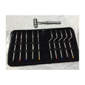 Ostéotome Dentaire Pointe Concave Sinus Lift Set 10 Pcs Instruments Chirurgicaux Manuels Léger Poignée Ergonomique En Acier Inoxydable Dentaire - Product Image 1