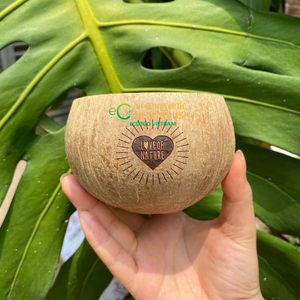 Taza de cáscara de coco ecológica a buen precio de fábrica 2025/gran oferta de verano tazas de té de coco Vintage para helados y bebidas - Product Image 4