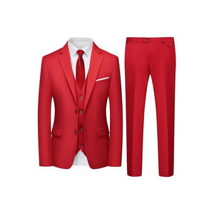 Nuevo Traje de Moda con Cuello de Solapa, Color Sólido, Traje Ajustado para Hombre, Traje Casual de Negocios, Traje de Padrino - Product Image 4