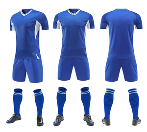 Conjuntos de ropa de fútbol de color degradado, uniforme de fútbol de color personalizado para adultos, conjunto de ropa deportiva fabricada en fábrica con logotipo impreso - Product Image 6