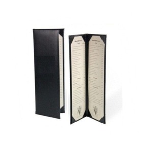 Logo personnalisé Couverture de menu en cuir véritable de haute qualité Couverture de menu pour aliments/boissons - Product Image 1