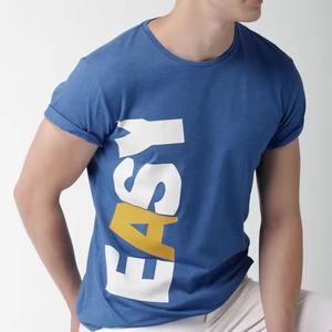 T-shirt imprimé personnalisé T-shirt pour hommes col épais 100% coton T-shirts épais T-shirt surdimensionné pour hommes - Product Image 2